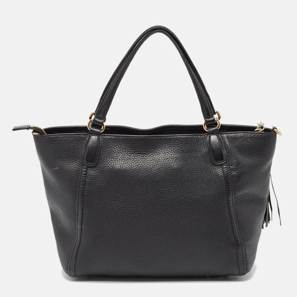 Gucci Black Leather Small Soho Zipped #129837G69B - Picture 4 of 10